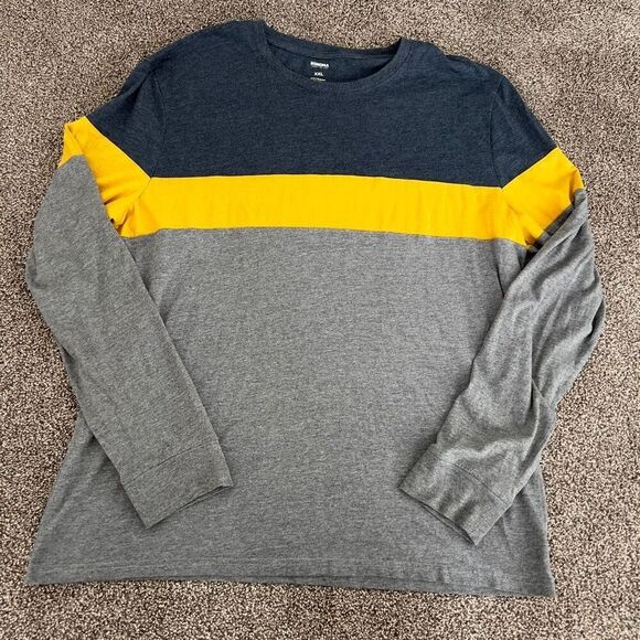 Sonoma Men's Colorblock Long Sleeve Shirt XXL - Picture 1 of 4